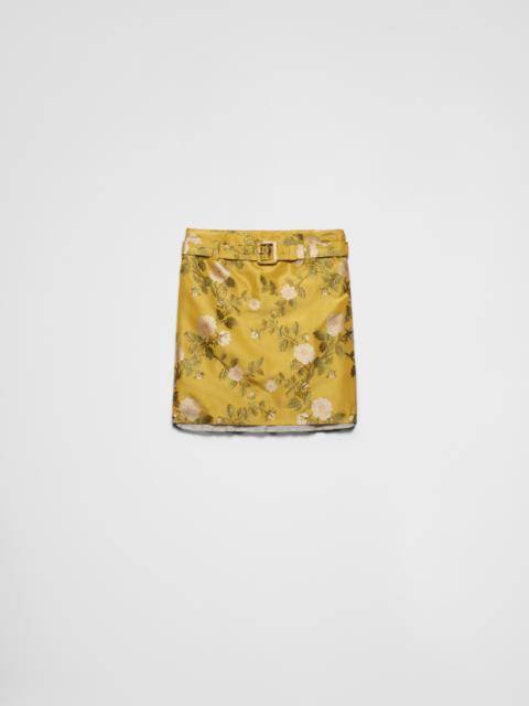 Prada Floral jacquard skirt