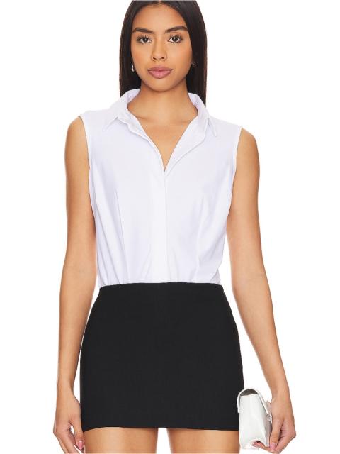 commando Classic Sleeveless Button Down Bodysuit