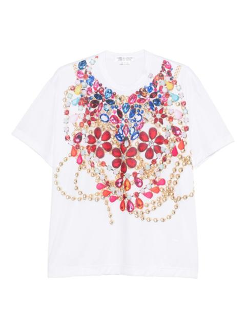 Comme Des Garçons jewellery-print T-shirt