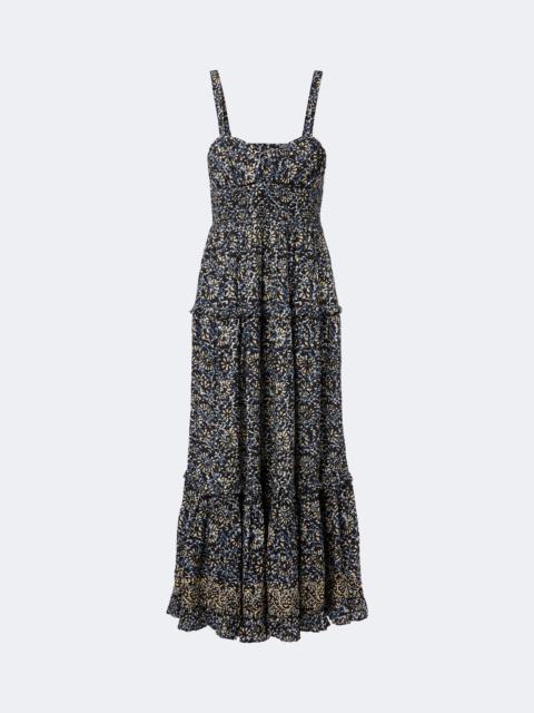 ULLA JOHNSON Ophelia printed cotton-blend midi dress