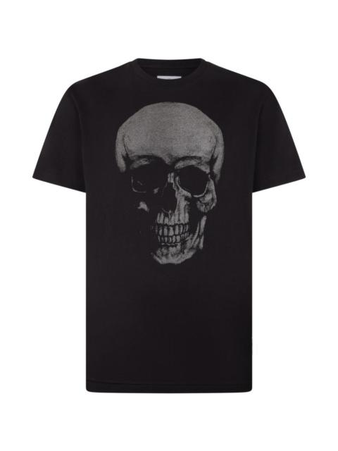PHILIPP PLEIN glitter skull round neck T-shirt