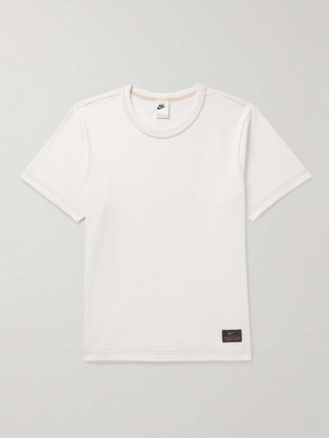 Life Logo-Appliquéd Cotton-Jersey T-Shirt