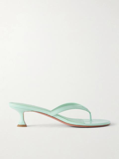 Amina Muaddi Juliette 45 Leather Thong Sandals