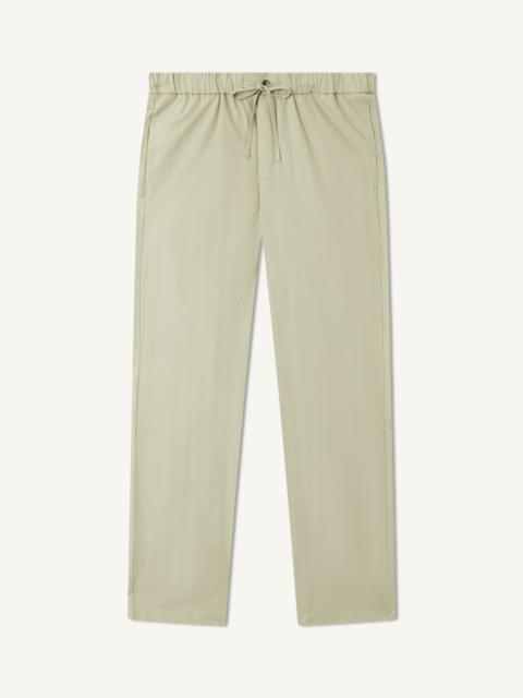 FRESCOBOL CARIOCA ROCHA HERRINGBONE COTTON TROUSERS