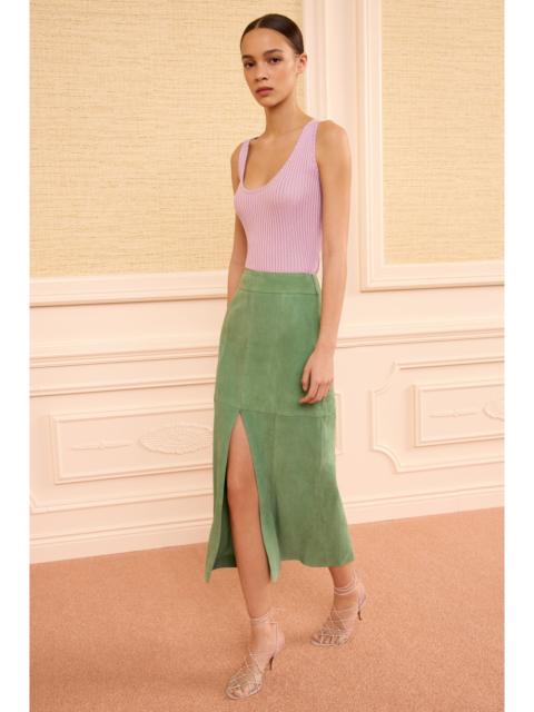 ULLA JOHNSON Orion Suede Pencil Skirt