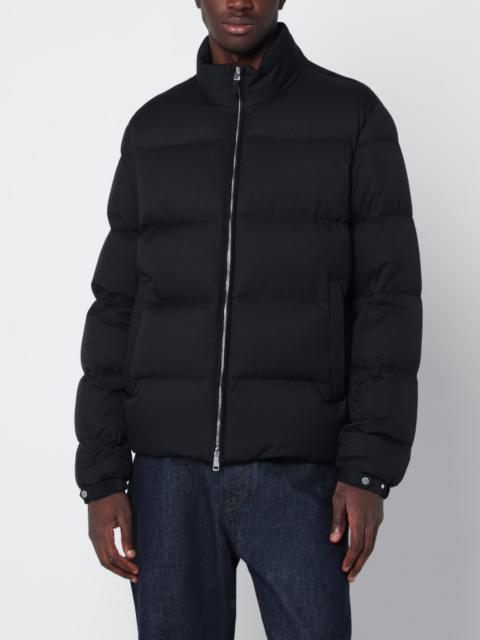 ZEGNA Navy blue zip-up down jacket