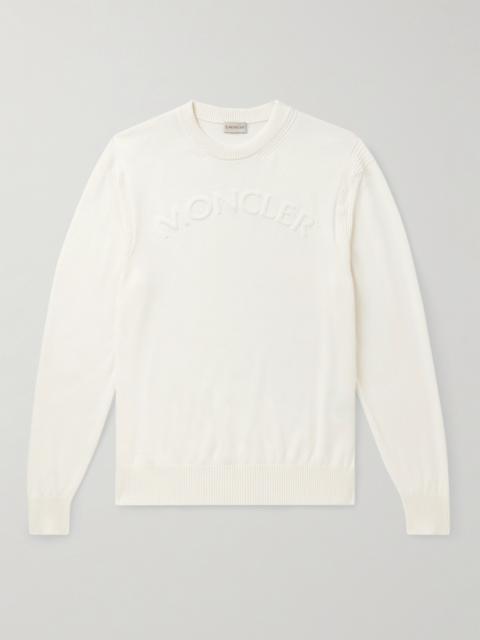 Moncler Logo-Embossed Cotton Sweater