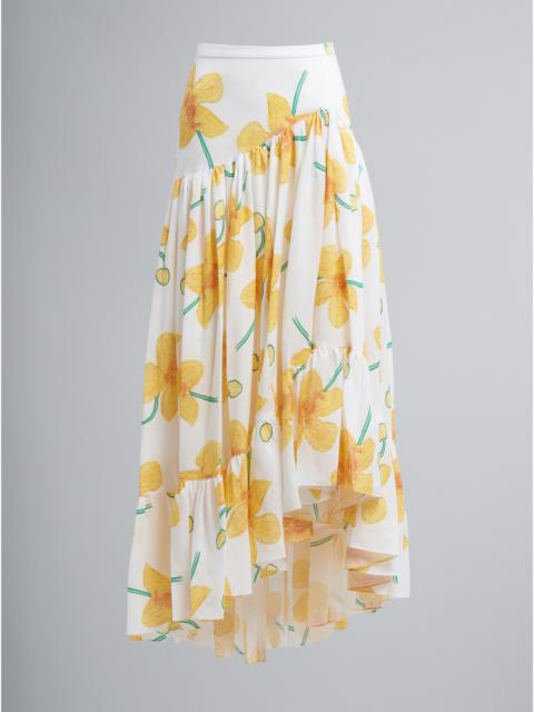 Marni ORCHIDS PRINT RAMIÈ SKIRT