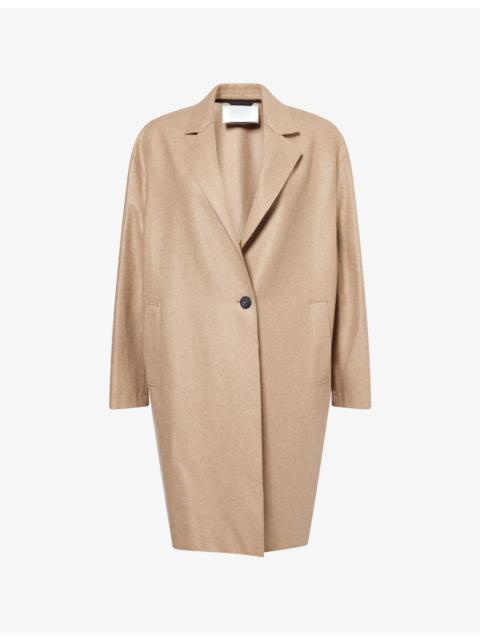 Harris Wharf London Oversized Cashmere Flannel Coat