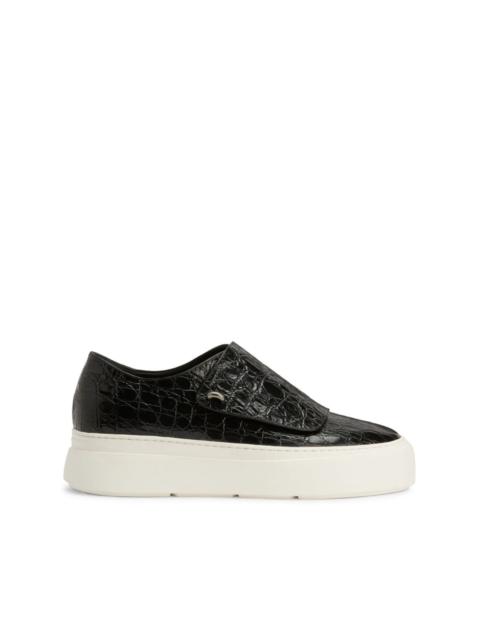 Mike crocodile-embossed sneakers