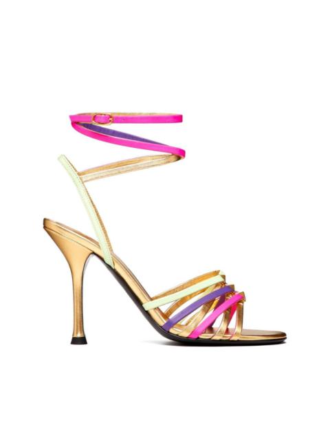 metallic Rockstud strappy sandals