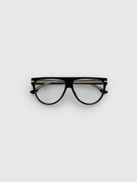 Victoria Beckham Flat Top Acetate Optical In Black