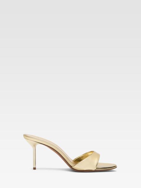 PARIS TEXAS Mules in gold mirror leather