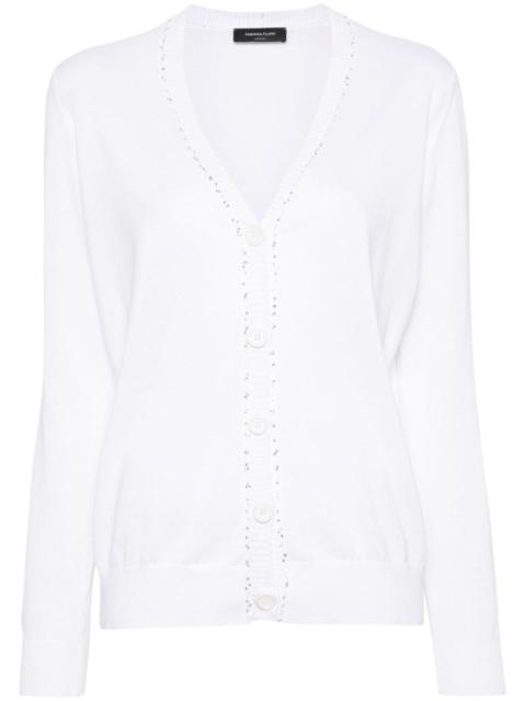 FABIANA FILIPPI sequin-detail cotton cardigan