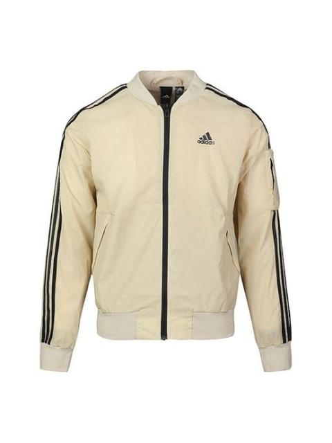 adidas MH JKT BOMB 3S Zipper Jacket Men Buff GH4804