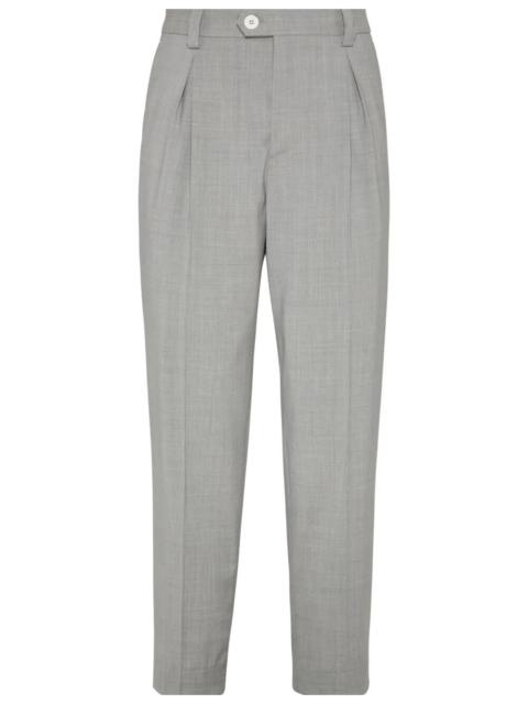 Brunello Cucinelli Virgin Wool Pants with Golf Tee Holder