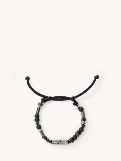 BALENCIAGA Men's Bb Icon Beads Bracelet in Emerald