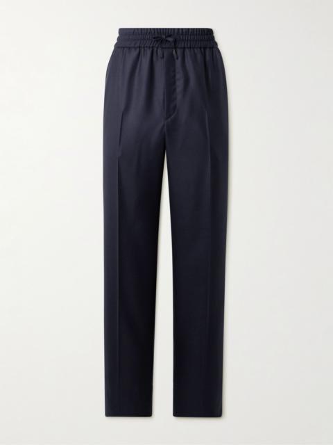 Brioni Asolo Straight-Leg Wool and Cashmere-Blend Twill Trousers Navy