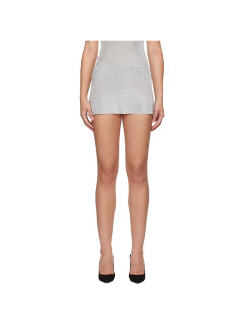 GUIZIO Silver Jewels Miniskirt