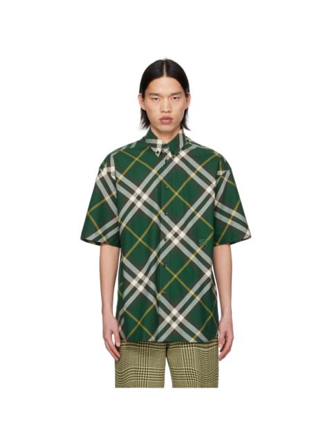 Burberry Green Check Shirt
