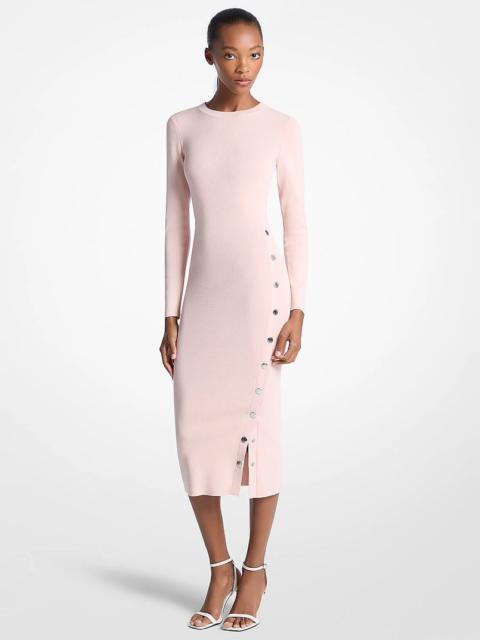 MICHAEL KORS Viscose Blend Snap Dress