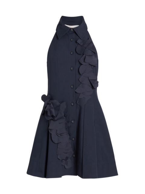 RAMY BROOK Women's Donna Cotton-Blend Mini-Shirtdress - Navy