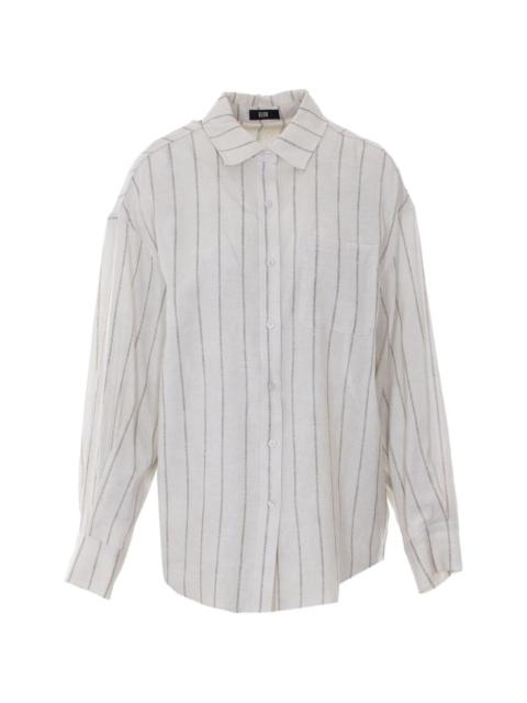 ELEH chest-pocket striped shirt