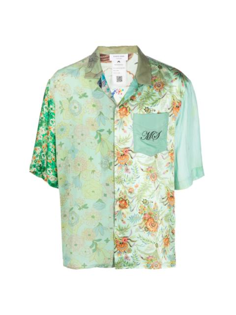 Marine Serre regenerated floral-print silk shirt