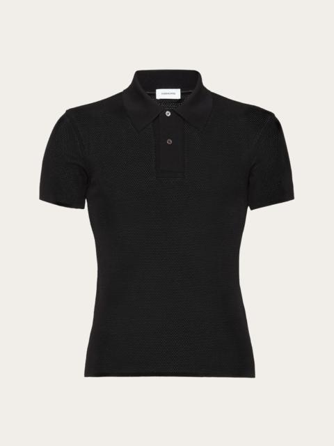 FERRAGAMO JERSEY PIQUET POLO