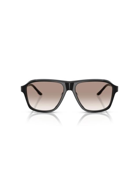 KHAITE x Oliver Peoples 1978RX Square-Frame Acetate Sunglasses brown