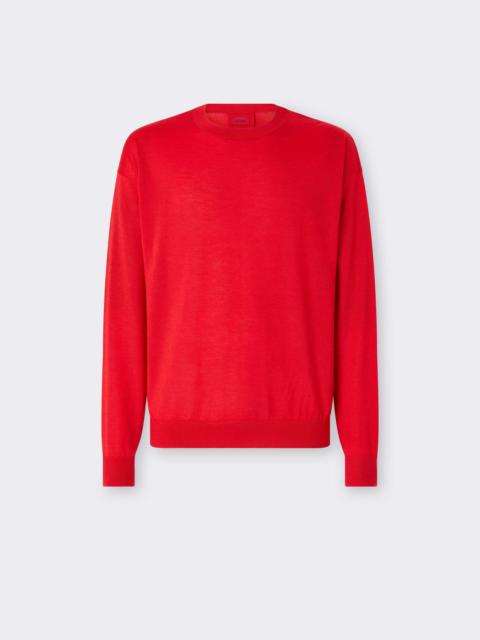 Ferrari Cashmere and silk crew-neck jumper
