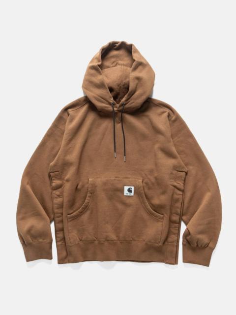 sacai x Carhartt WIP Cotton Jersey Hoodie Dark Beige