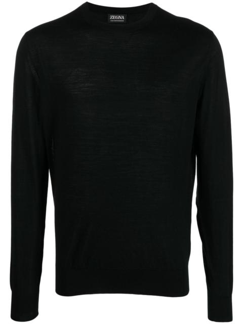ZEGNA round-neck wool jumper