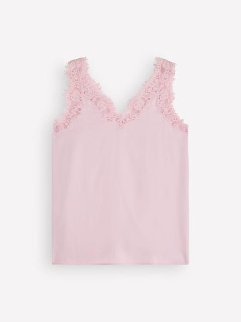 BODEN Ara Silk Blend Lace Cami-Quartz Pink