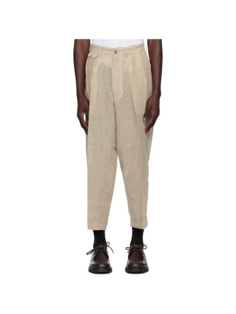 Off-White 2 Pleats Tapered Trousers