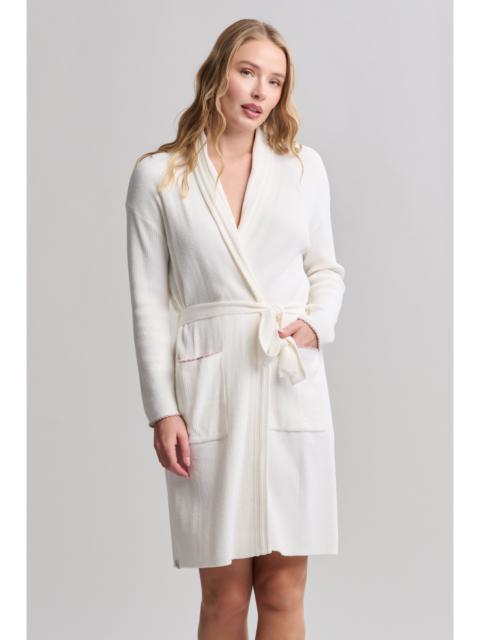 Barefoot Dreams CozyChic Ultra Lite® Contrast Scallop Ribbed Robe