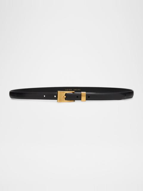 The Row Downtown Leather Skinny Belt