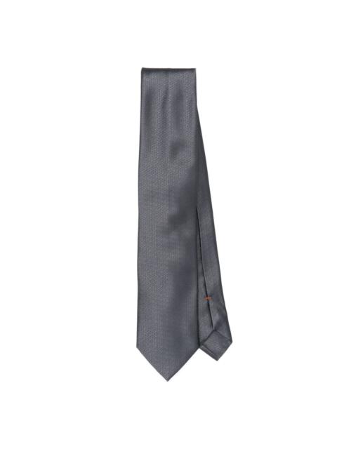 ZEGNA monogram silk tie