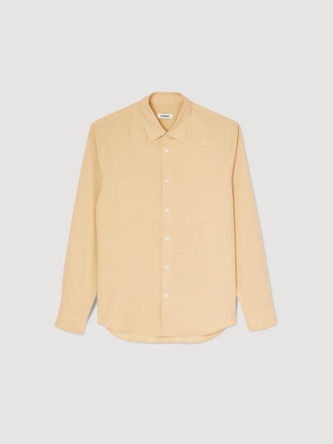 Sandro COTTON AND LINEN SHIRT