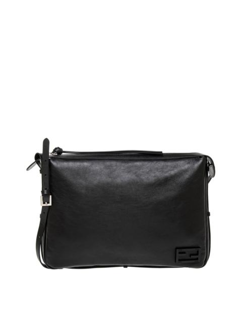 FENDI FENDI Simply FENDI Large Leather Shoulder Bag