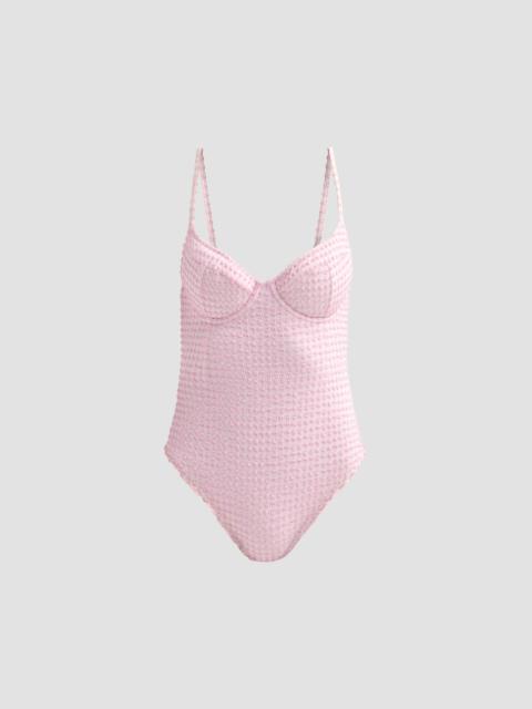 SIMKHAI Women's Suni Textured One-Piece Swimsuit - Daisy Multi