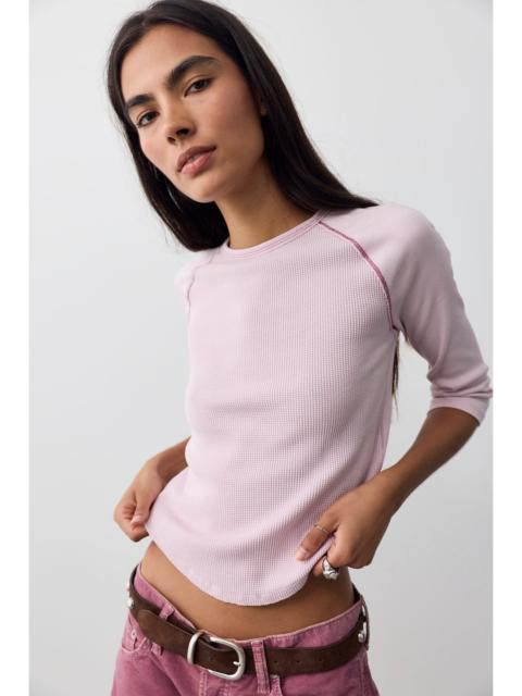 FREE PEOPLE We The Free Easy Does It Three-Quarter Sleeve Top