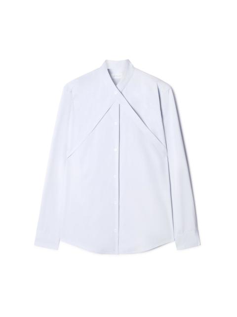 Off-White Poplin Cross Belt Shirt Light Blue No C