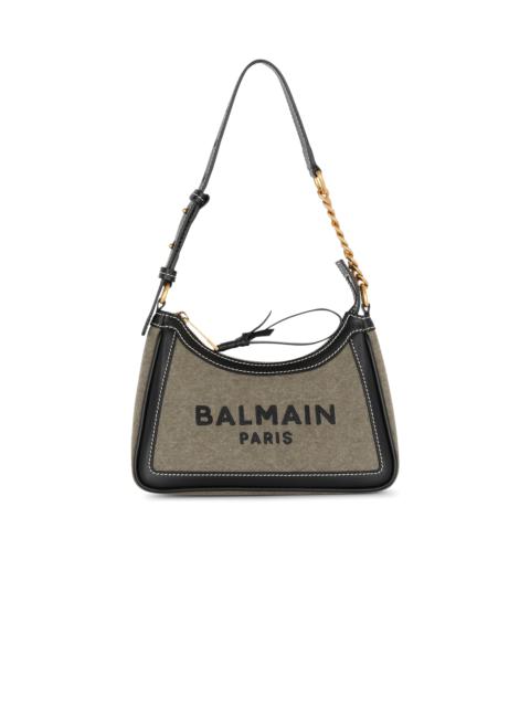 Balmain B-Army canvas bag with leather inserts