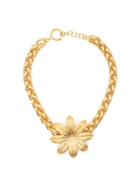 floral-appliquÃ© necklace