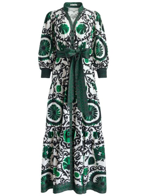 Alice + Olivia CORA VOLUME TIERED SHIRT DRESS
