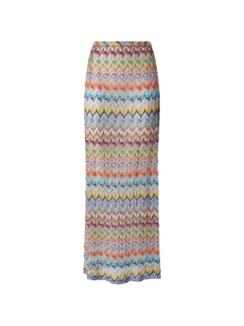 Missoni zigzag-knit sarong