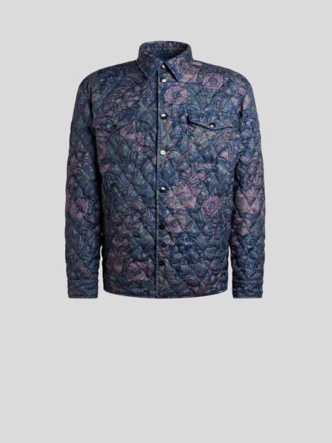 Etro QUILTED OVERSHIRT WITH FLORAL PAISLEY MOTIF