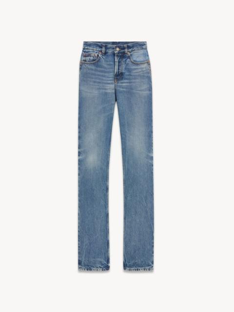 SAINT LAURENT 90'S SLIM JEANS IN 50'S BLUE DENIM
