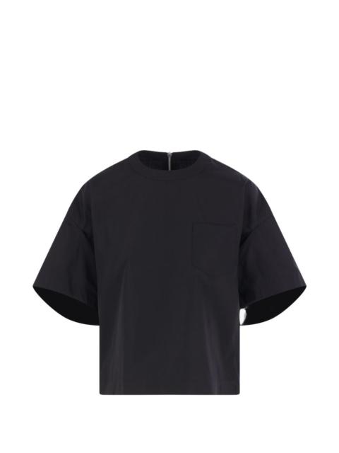 sacai pocket zip T-shirt
